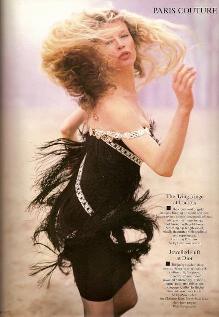 Kim Basinger in Lacroix By Herb Ritts Vogue 1989