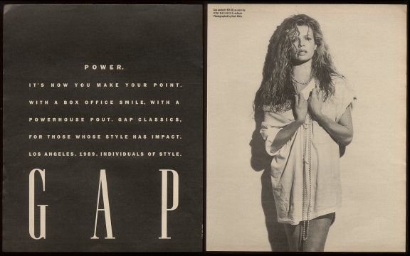 Kim Basinger in Gap By Herb Ritts 1989