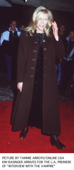 Kim Basinger during Interview With The Vampire Premiere on 1994-11-09