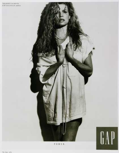 Kim Basinger - Gap - 1989 by Herb Ritts