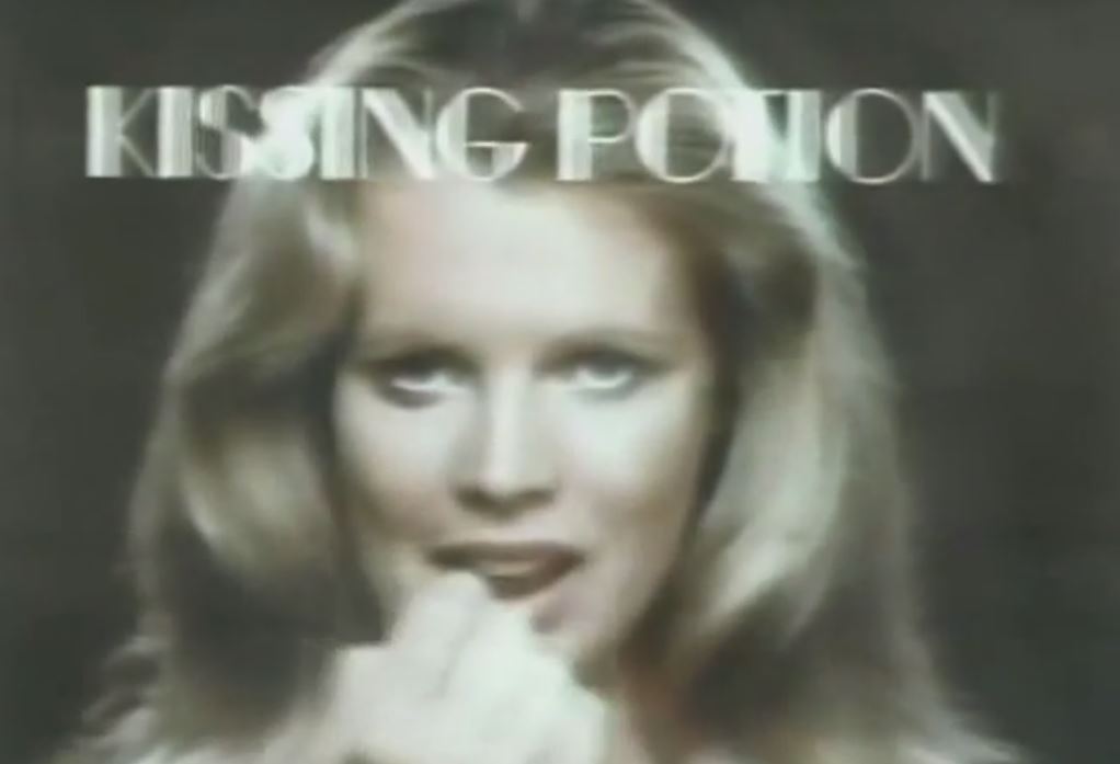 1976 commercial for Maybelline Kissing Potion lip gloss featuring model and actress Kim Basinger