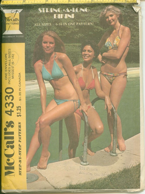 Kim Basinger wear a bikini for mccall's magazine - 1974